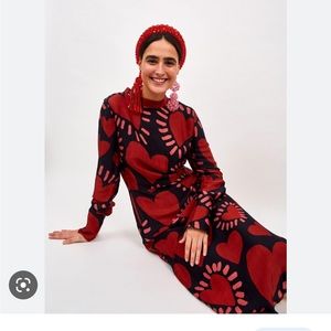 FARM Rio Hearts Midi Dress - perfect for Valentine’s Day! Ships thru Feb 10